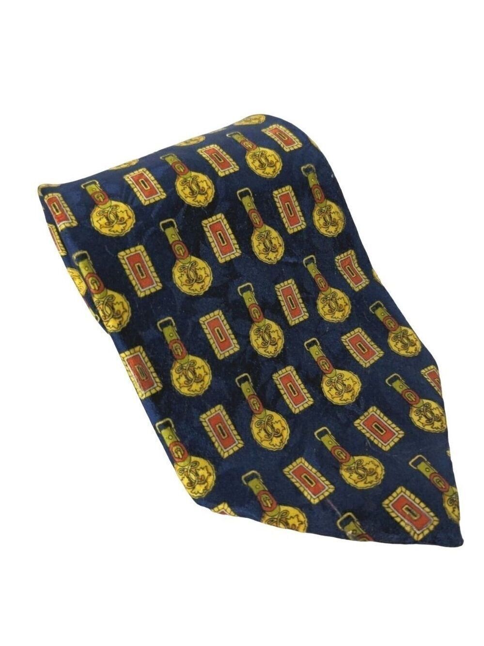 Marco Polo Italian Style Silk Necktie Gold Medals
